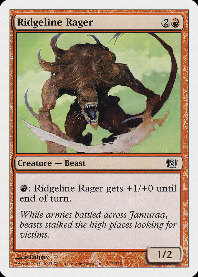 Ridgeline Rager [Eighth Edition] | Card Citadel