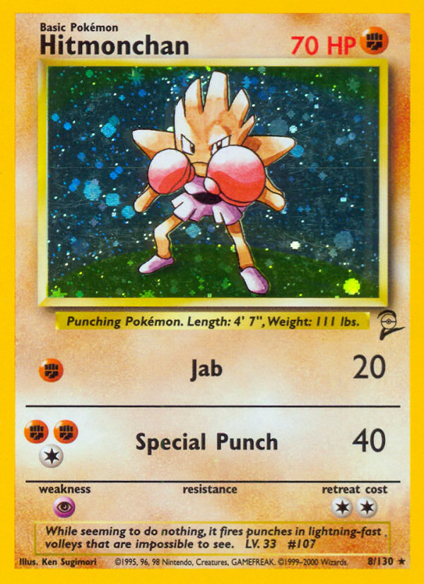 Hitmonchan (8/130) [Base Set 2] | Card Citadel