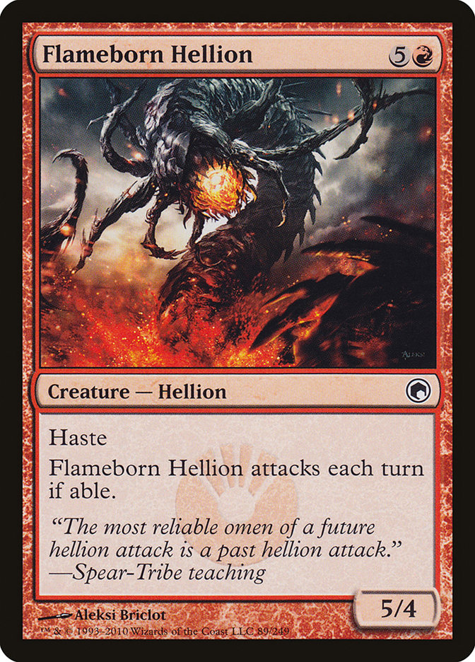 Flameborn Hellion [Scars of Mirrodin] | Card Citadel