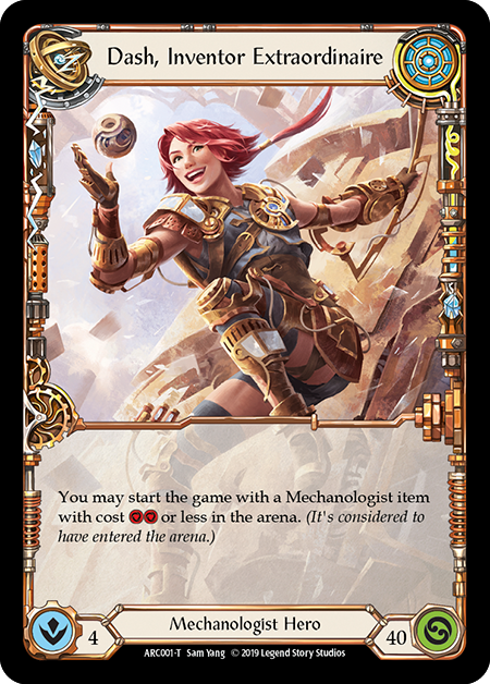 Dash, Inventor Extraordinaire // Death Dealer [ARC001 // ARC040] (Arcane Rising)  1st Edition Normal | Card Citadel