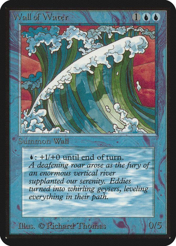 Wall of Water [Limited Edition Alpha] | Card Citadel