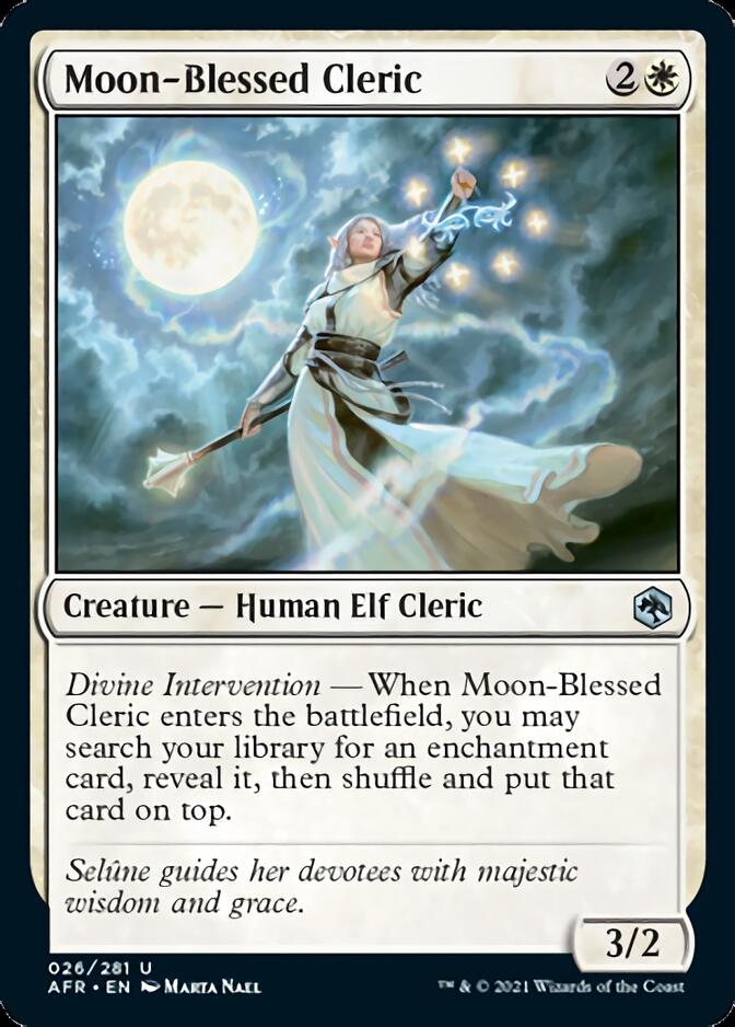 Moon-Blessed Cleric [Dungeons & Dragons: Adventures in the Forgotten Realms] | Card Citadel