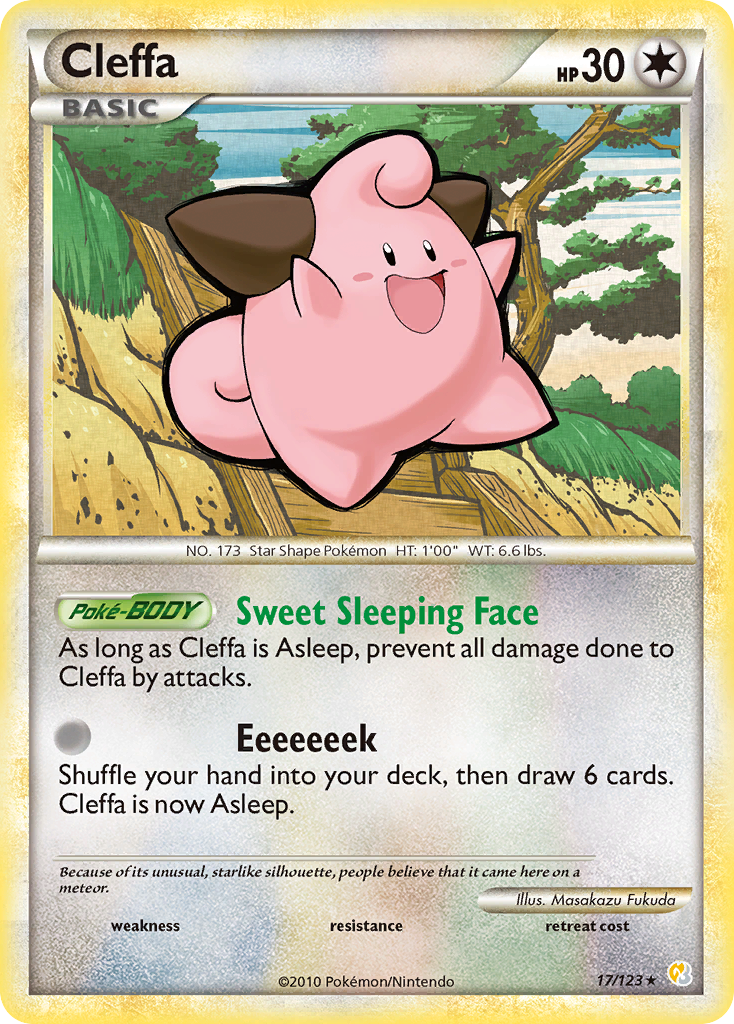 Cleffa (17/123) [HeartGold & SoulSilver: Base Set] | Card Citadel