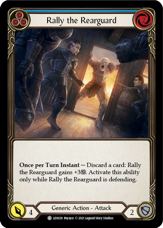 Rally the Rearguard (Blue) [LEV029] (Monarch Levia Blitz Deck) | Card Citadel
