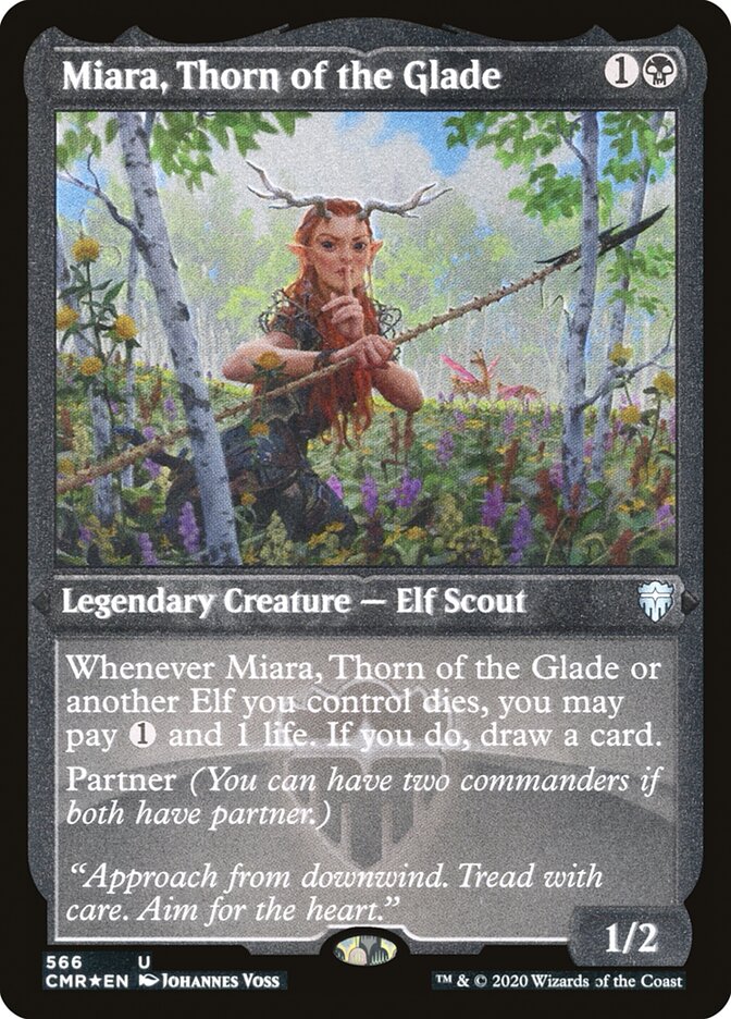 Miara, Thorn of the Glade (Foil Etched) [Commander Legends] | Card Citadel