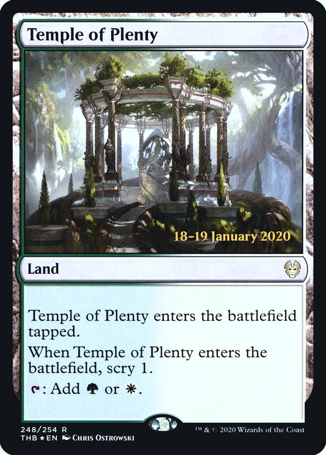 Temple of Plenty [Theros Beyond Death Prerelease Promos] | Card Citadel