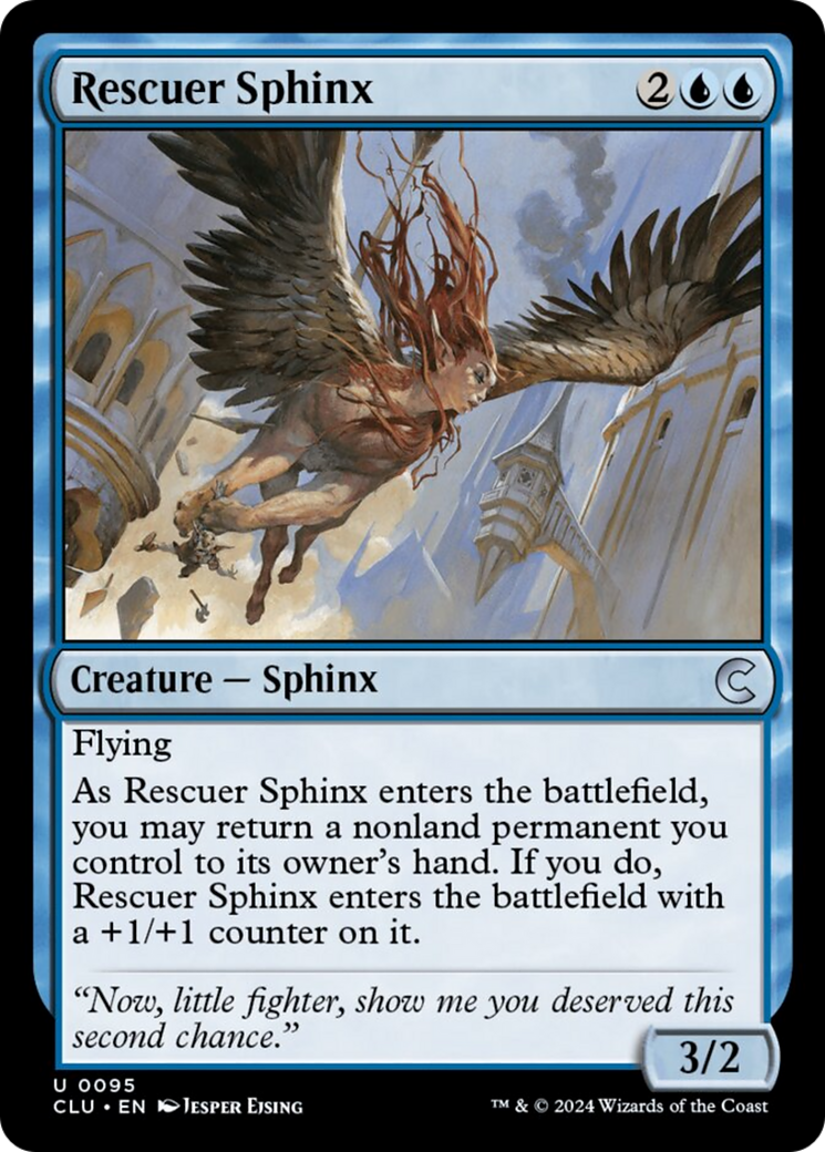 Rescuer Sphinx [Ravnica: Clue Edition] | Card Citadel