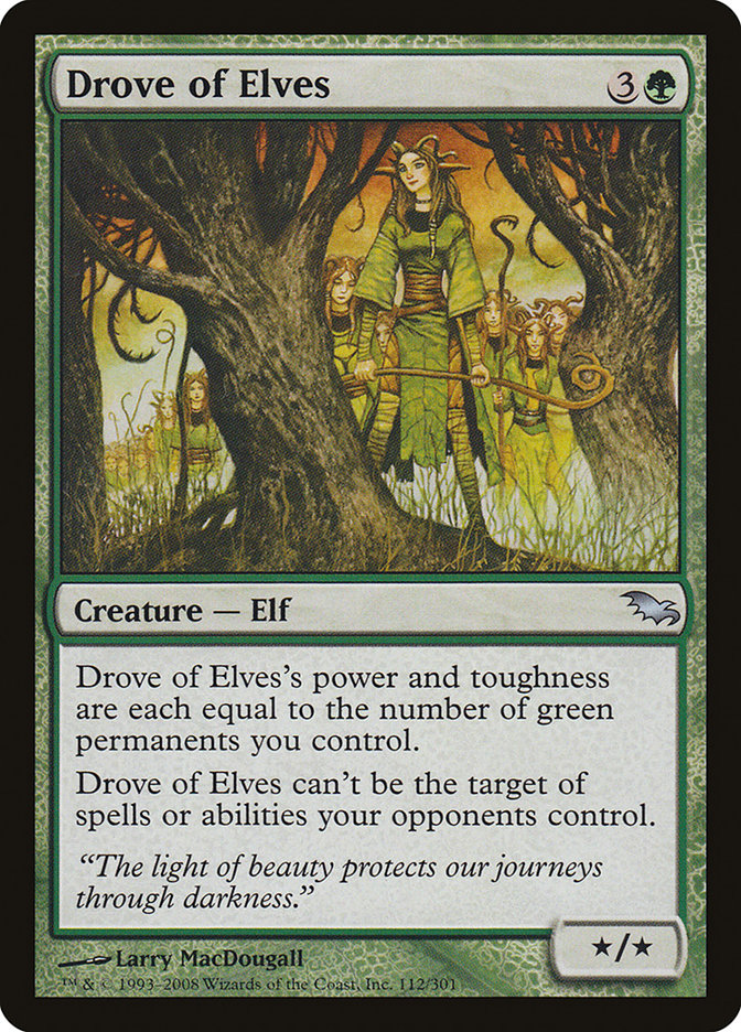 Drove of Elves [Shadowmoor] | Card Citadel