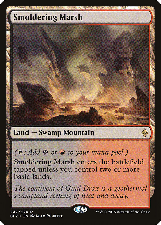 Smoldering Marsh [Battle for Zendikar] | Card Citadel