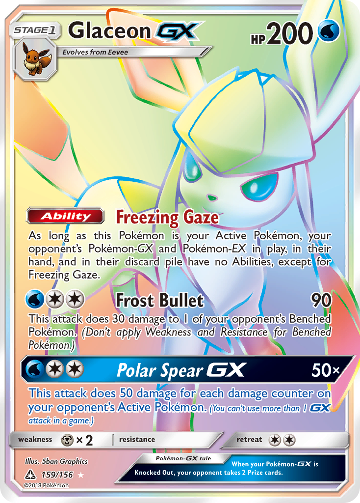 Glaceon GX (159/156) [Sun & Moon: Ultra Prism] | Card Citadel