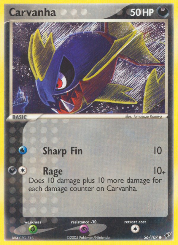 Carvanha (56/107) [EX: Deoxys] | Card Citadel