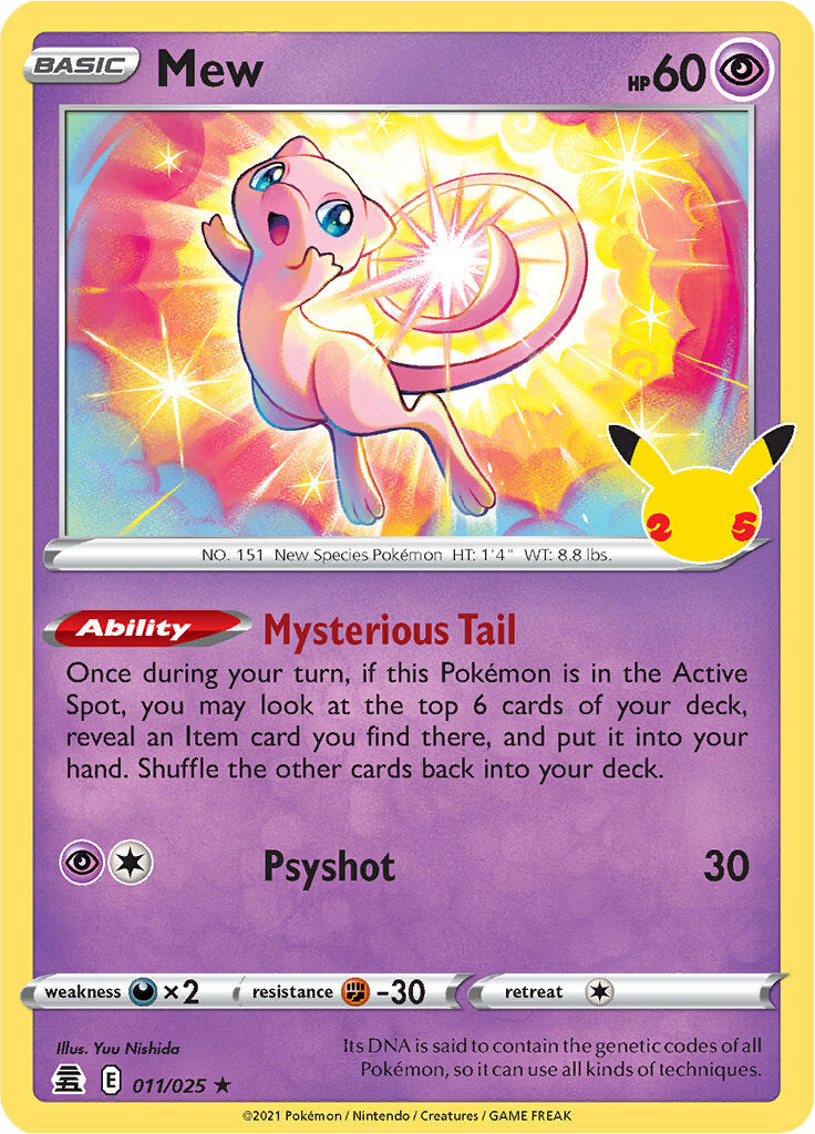 Mew (011/025) [Celebrations: 25th Anniversary] | Card Citadel