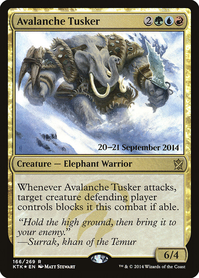 Avalanche Tusker [Khans of Tarkir Promos] | Card Citadel