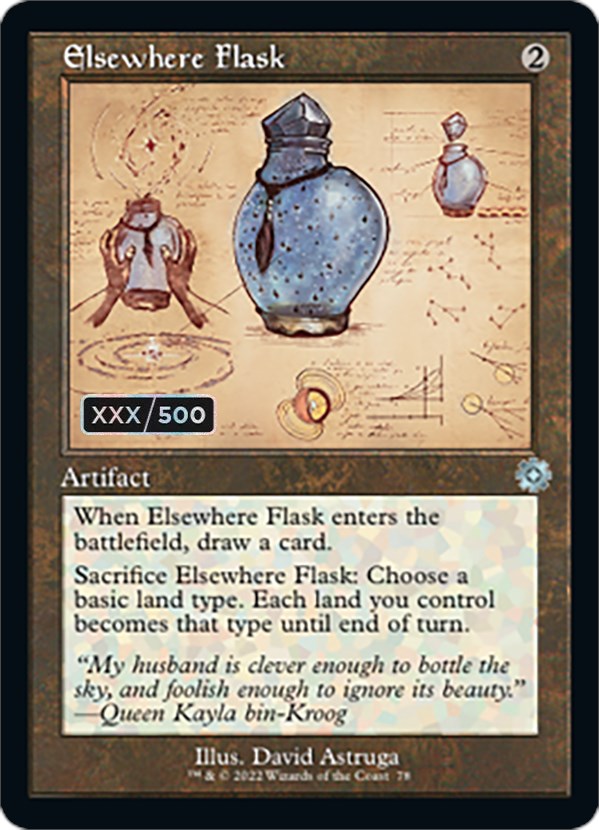 Elsewhere Flask (Retro Schematic) (Serial Numbered) [The Brothers' War Retro Artifacts] | Card Citadel