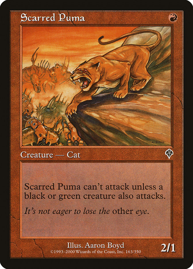 Scarred Puma [Invasion] | Card Citadel