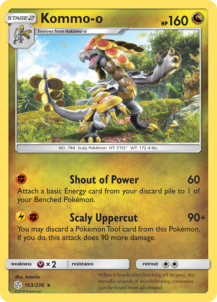 Kommo-o (163/236) [Sun & Moon: Cosmic Eclipse] | Card Citadel