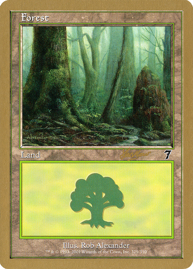 Forest (329) (Sim Han How) [World Championship Decks 2002] | Card Citadel
