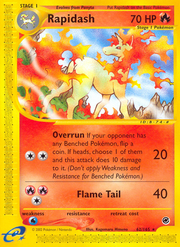 Rapidash (62/165) [Expedition: Base Set] | Card Citadel