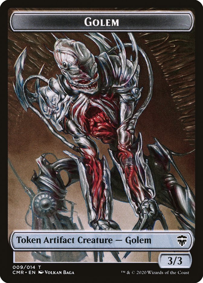 Golem // Rock Token [Commander Legends Tokens] | Card Citadel