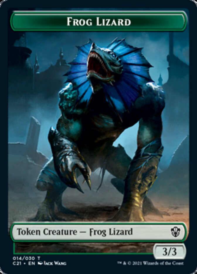 Frog Lizard // Elephant Token [Commander 2021 Tokens] | Card Citadel