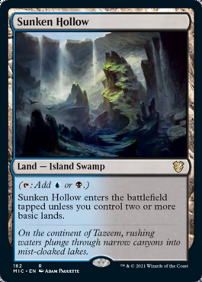 Sunken Hollow [Innistrad: Midnight Hunt Commander] | Card Citadel