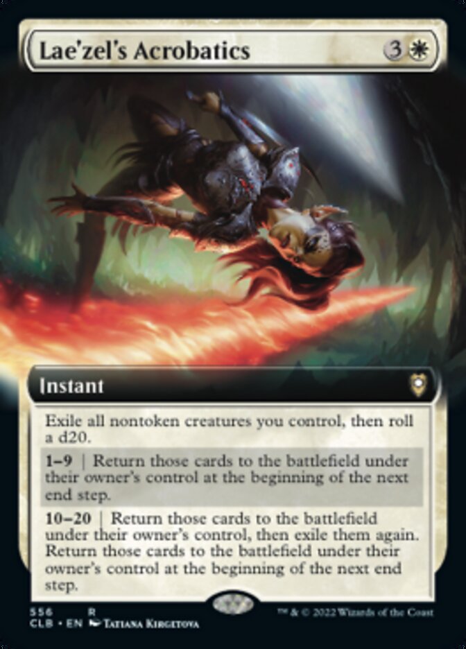 Lae'zel's Acrobatics (Extended Art) [Commander Legends: Battle for Baldur's Gate] | Card Citadel