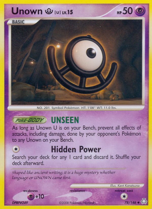 Unown U (78/146) [Diamond & Pearl: Legends Awakened] | Card Citadel