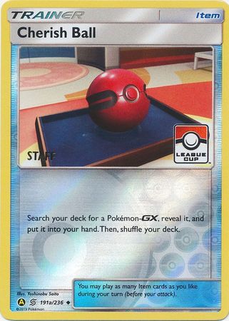 Cherish Ball (191a/236) (League Promo Staff) [Sun & Moon: Unified Minds] | Card Citadel