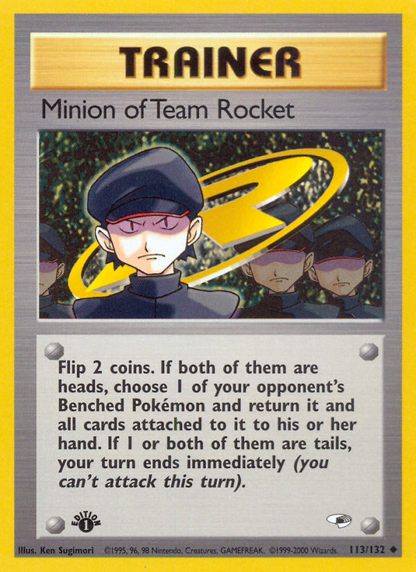 Minion of Team Rocket (113/132) [Gym Heroes 1st Edition] | Card Citadel