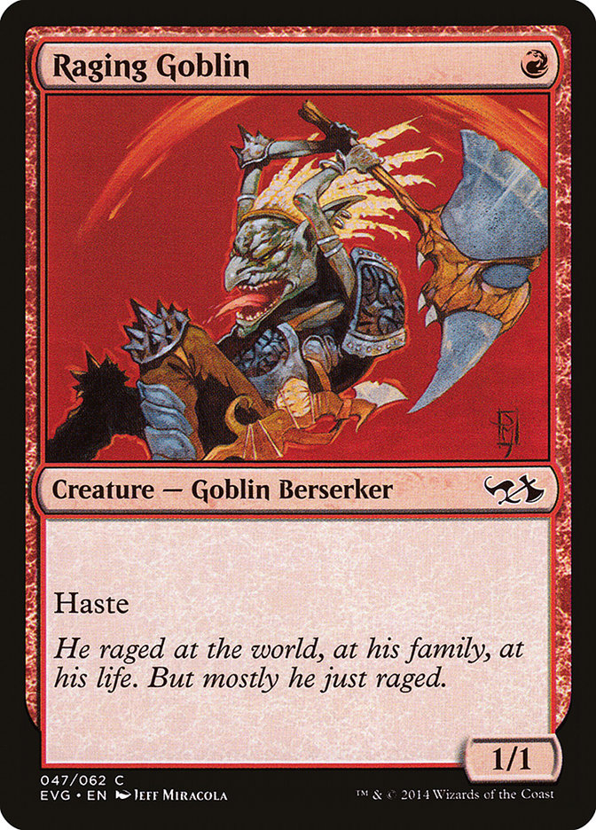 Raging Goblin (Elves vs. Goblins) [Duel Decks Anthology] | Card Citadel