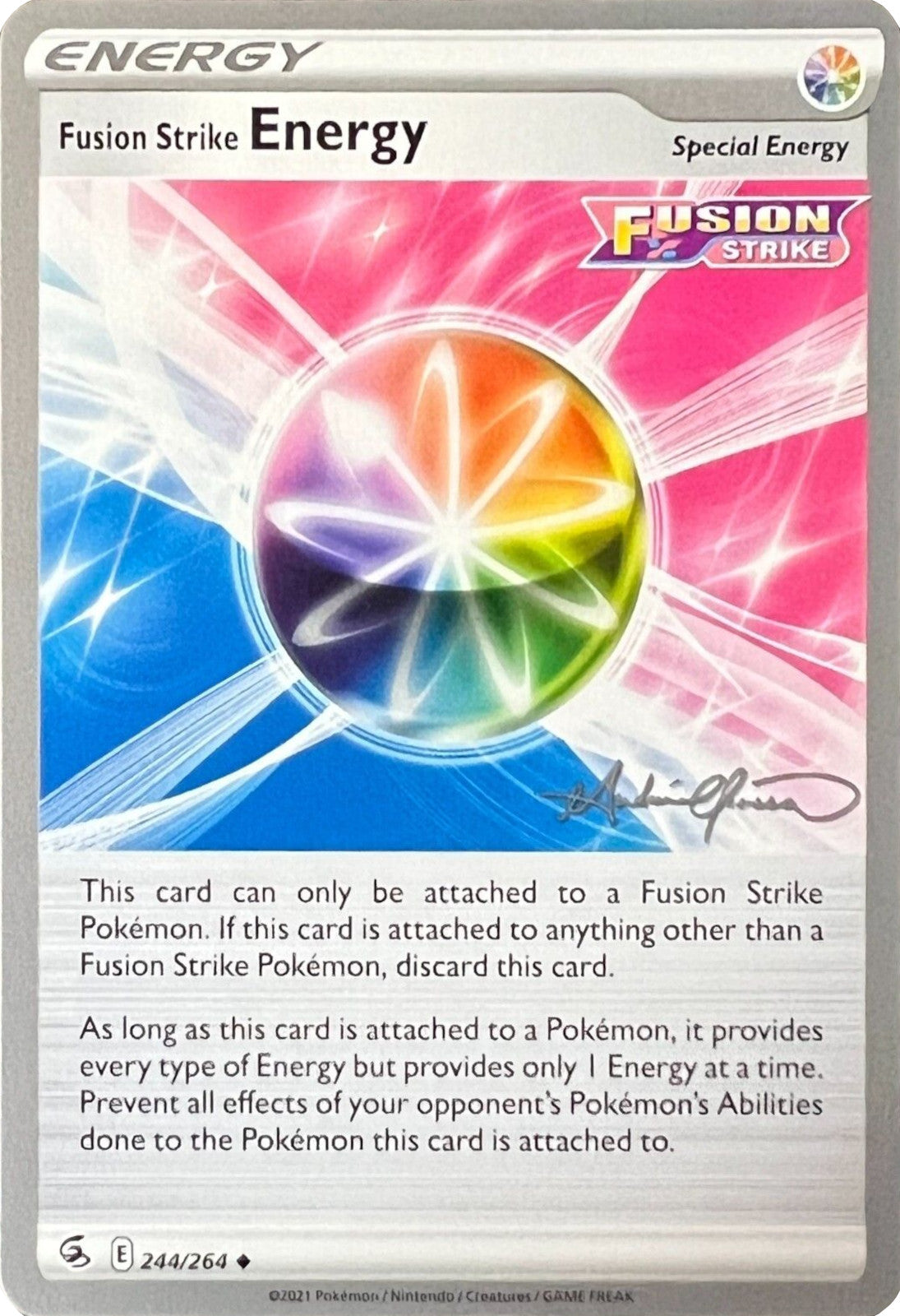 Fusion Strike Energy (244/264) (The Shape of Mew - Andre Chiasson) [World Championships 2022] | Card Citadel