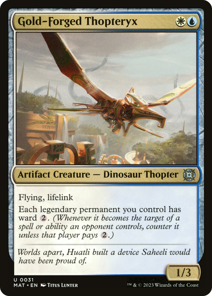 Gold-Forged Thopteryx [March of the Machine: The Aftermath] | Card Citadel