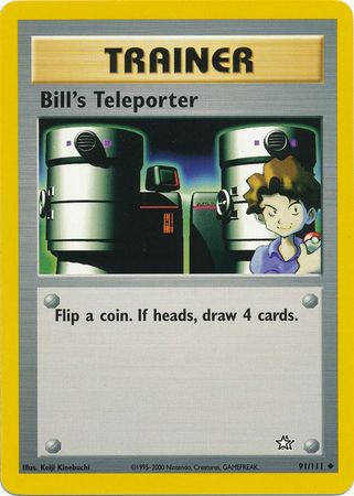 Bill's Teleporter (91/111) [Neo Genesis Unlimited] | Card Citadel