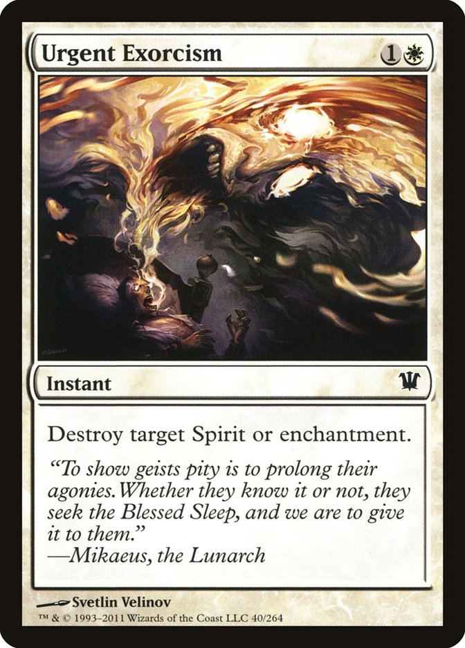 Urgent Exorcism [Innistrad] | Card Citadel