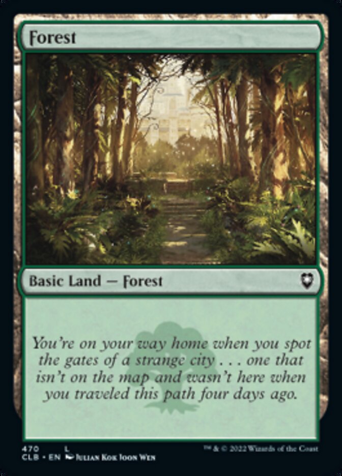 Forest (470) [Commander Legends: Battle for Baldur's Gate] | Card Citadel