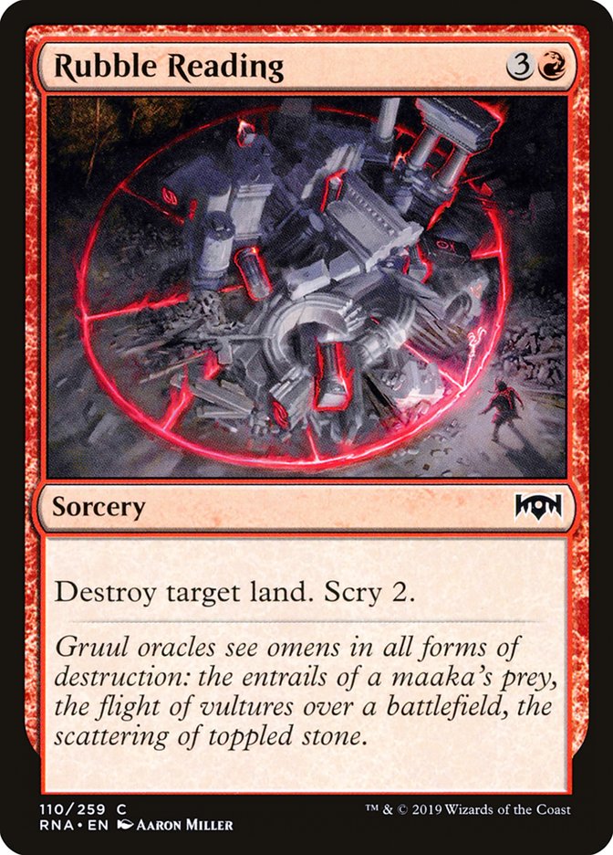 Rubble Reading [Ravnica Allegiance] | Card Citadel