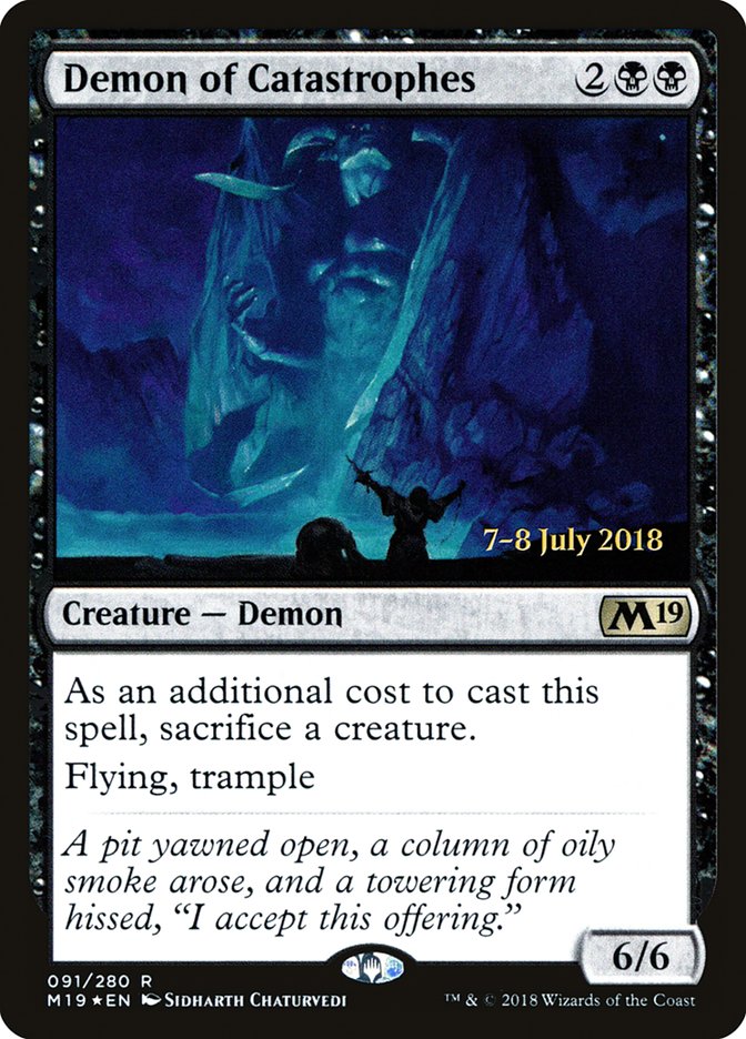 Demon of Catastrophes [Core Set 2019 Promos] | Card Citadel