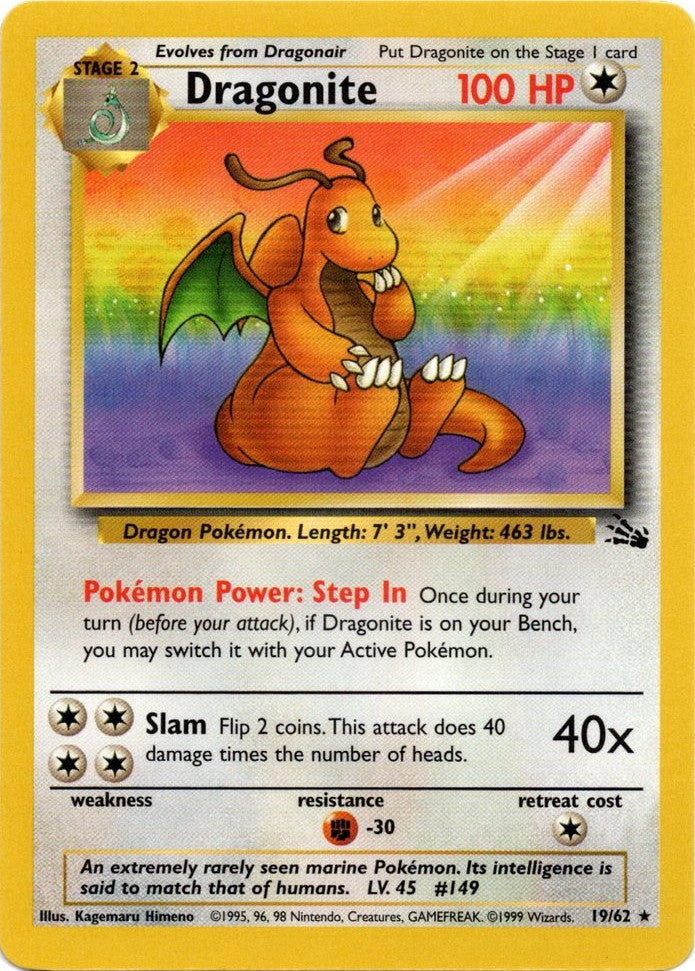 Dragonite (19/62) [Fossil Unlimited] | Card Citadel