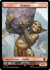 Goblin // Wraith Double-Sided Token [The Lord of the Rings: Tales of Middle-Earth Commander Tokens] | Card Citadel