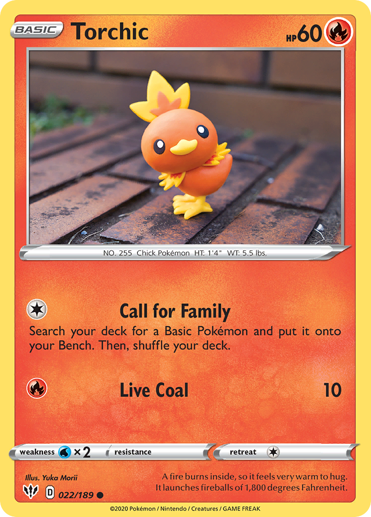 Torchic (022/189) [Sword & Shield: Darkness Ablaze] | Card Citadel