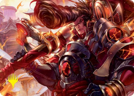 Upriser Renegade Art Card (Gold-Stamped Signature) [Kamigawa: Neon Dynasty Art Series] | Card Citadel