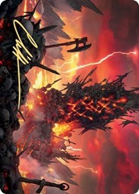 Immersturm Skullcairn Art Card (Gold-Stamped Signature) [Kaldheim: Art Series] | Card Citadel