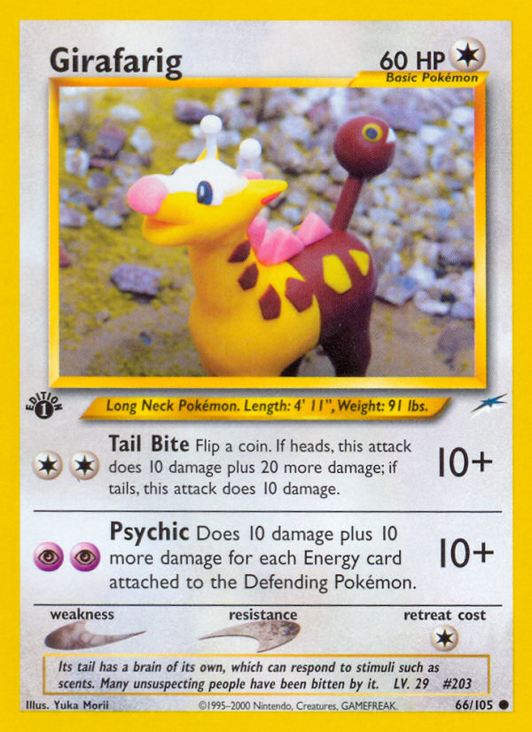 Girafarig (66/105) [Neo Destiny 1st Edition] | Card Citadel