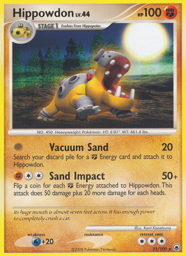 Hippowdon (21/100) [Diamond & Pearl: Majestic Dawn] | Card Citadel