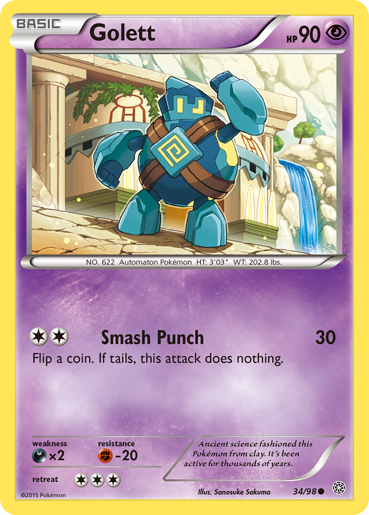 Golett (34/98) [XY: Ancient Origins] | Card Citadel