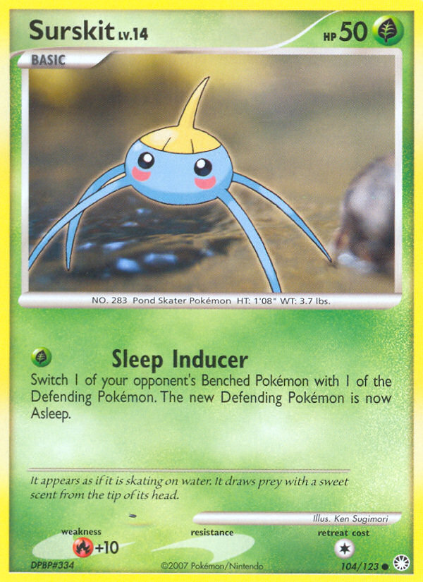 Surskit (104/123) [Diamond & Pearl: Mysterious Treasures] | Card Citadel