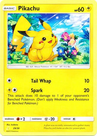 Pikachu (29/30) [Sun & Moon: Trainer Kit - Alolan Raichu] | Card Citadel