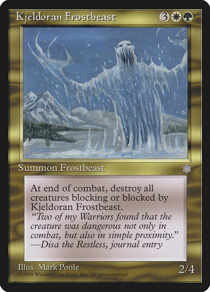 Kjeldoran Frostbeast [Ice Age] | Card Citadel