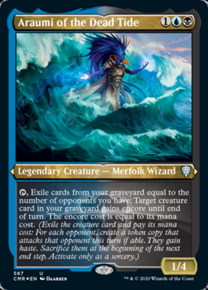 Araumi of the Dead Tide (Foil Etched) [Commander Legends] | Card Citadel