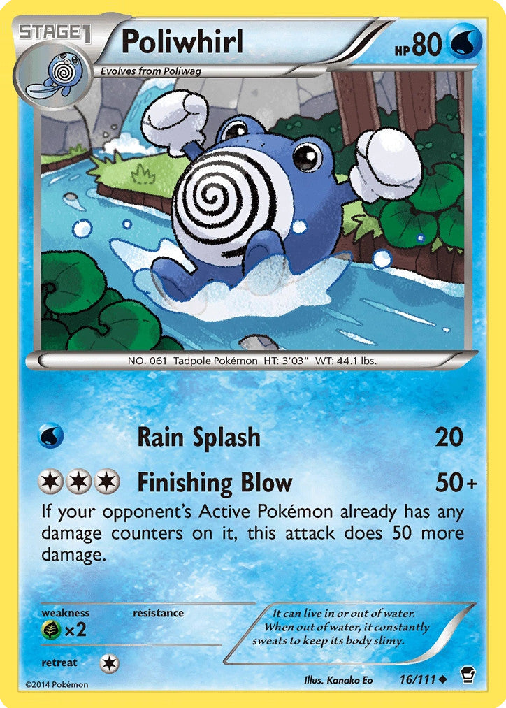 Poliwhirl (16/111) [XY: Furious Fists] | Card Citadel